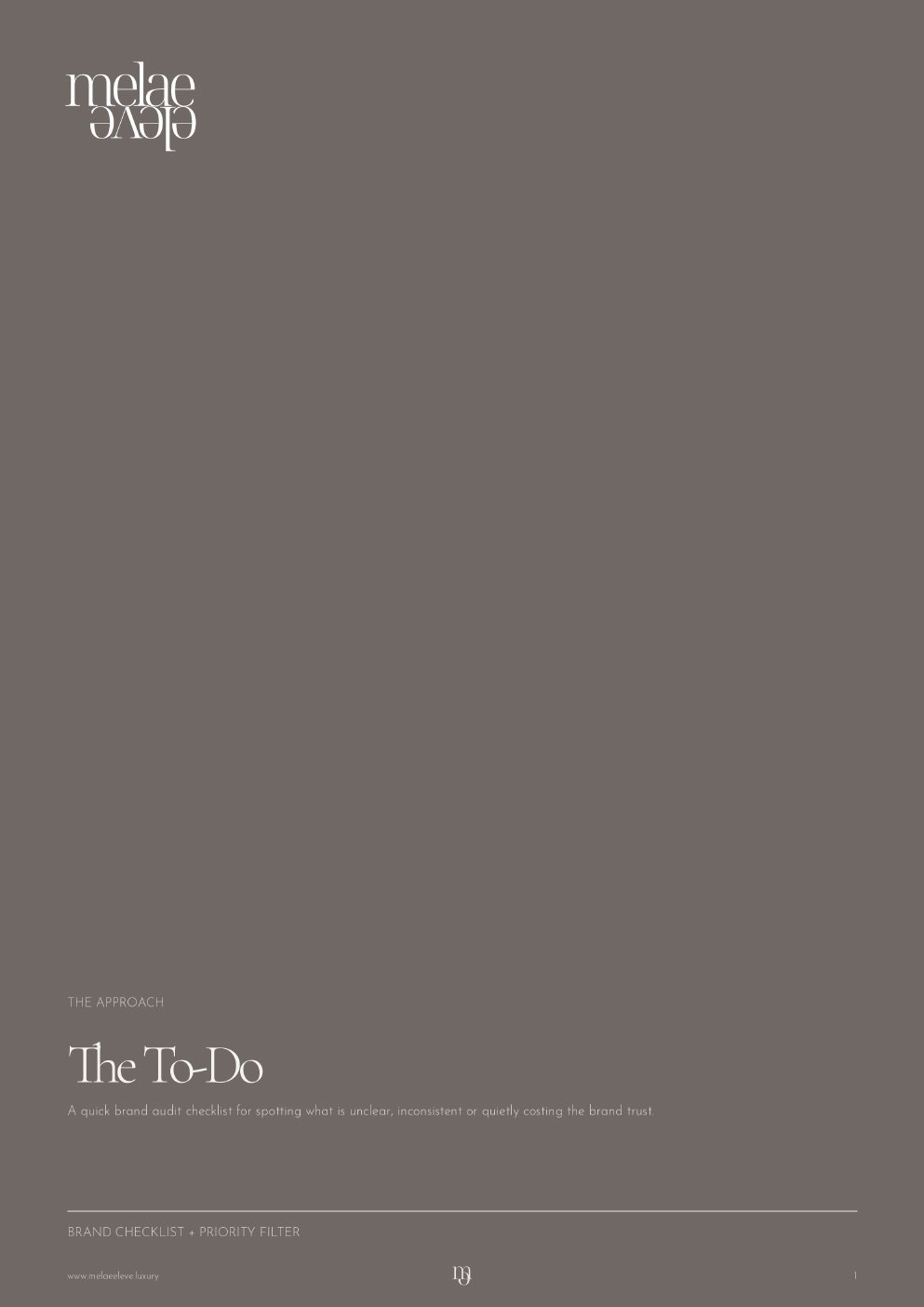 Cover of The Brand To-Do by Melaé Elevé